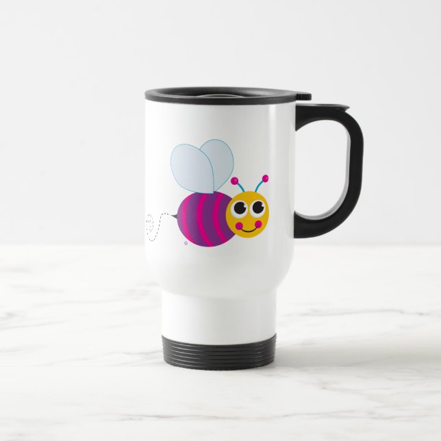 Taza linda del viaje de las abejas (Derecha)