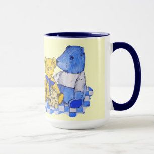 Taza linda foto de oso de peluche