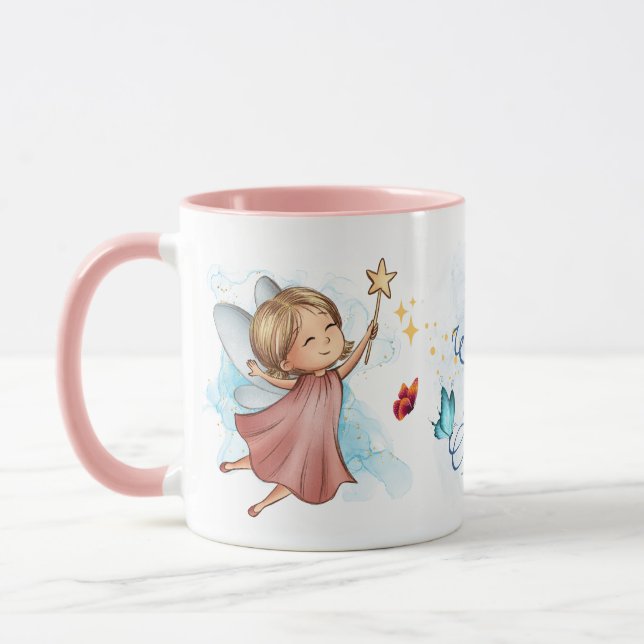 Taza Linda Hada Azul Todos los Deseos se Cumplen (Izquierda)