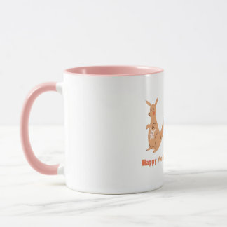 Taza linda mamá Canguro Feliz