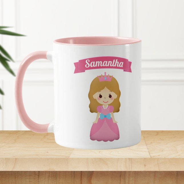 Taza Linda Princesita Rosa Niños (Subido por el creador)