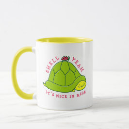 Taza linda sí Introverted de la tortuga de Shell