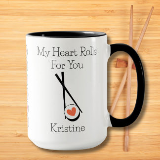 Taza Lindo Divertido Mi Corazón Late Por Ti Personaliza
