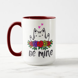 Taza lindo gato ser mi amor abrazos valentías de corazó