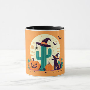 Taza Lindo Halloween del suroeste, desierto/cactus