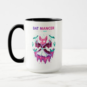 Taza Lindo Mago Murciélago Rosa que Invoca Murciélagos