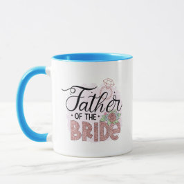 Taza lindo Padre de la palabra arte de la novia