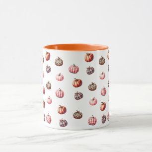 Taza lindo patrón de calabaza de Halloween/Fall