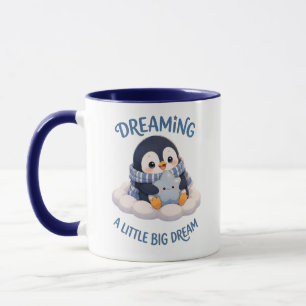 Taza Lindo Pingüino Soñando Un Sueño Un Poco Grande Taz