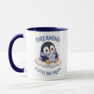 Taza Lindo Pingüino Soñando Un Sueño Un Poco Grande Taz