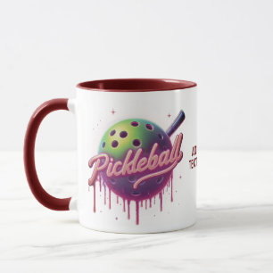 Taza Lindo Planeta de Pickleball para Amantes del Depor