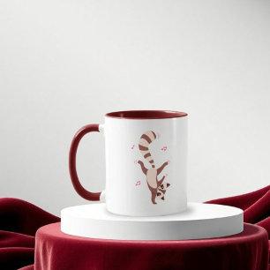 Taza lindo raccoon mug Cute Dancing Raccoon Mug -Funny 
