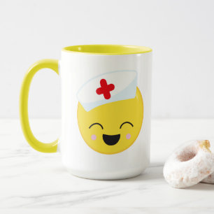 Taza lindo trabajo de enfermería agregar monograma