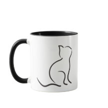 Line art cat