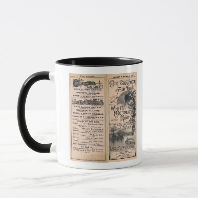 Taza Línea Aérea de Montreal y Boston (Izquierda)