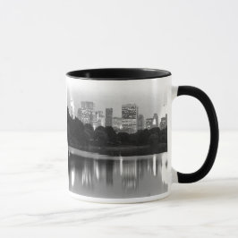 Taza Línea aérea de Nueva York de noche