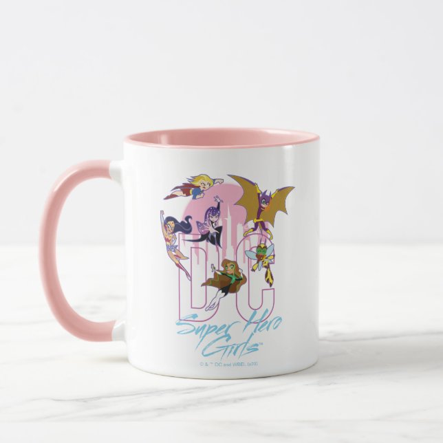 Taza Línea aérea del DC Super Hero Chicas (Izquierda)