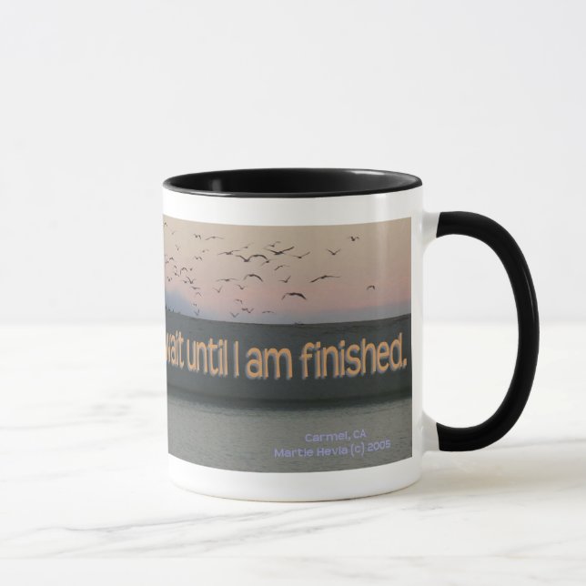 Taza Línea costera de California - "Puede esperar" - Mu (Derecha)