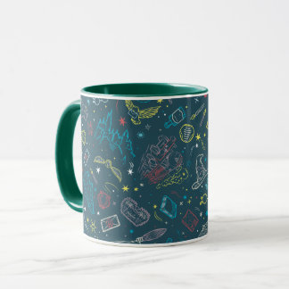 Taza Línea de Arte de Patrones de Objetos de HARRY POTT