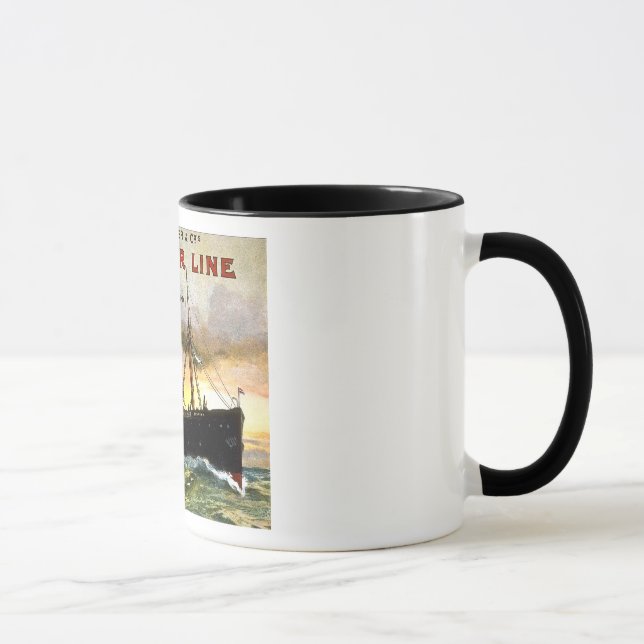 Taza Línea de Batavier - viaje del vintage (Derecha)