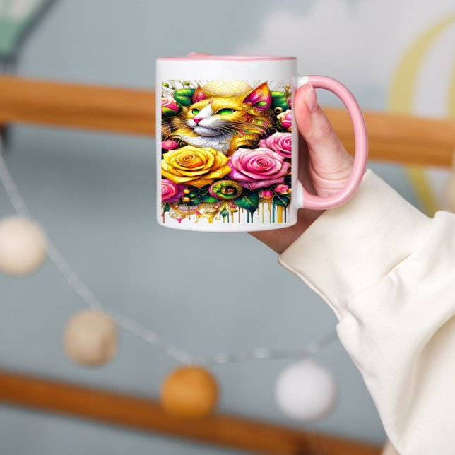 Taza Línea de costa en medio de un floreciente florecim (Subido por el creador)