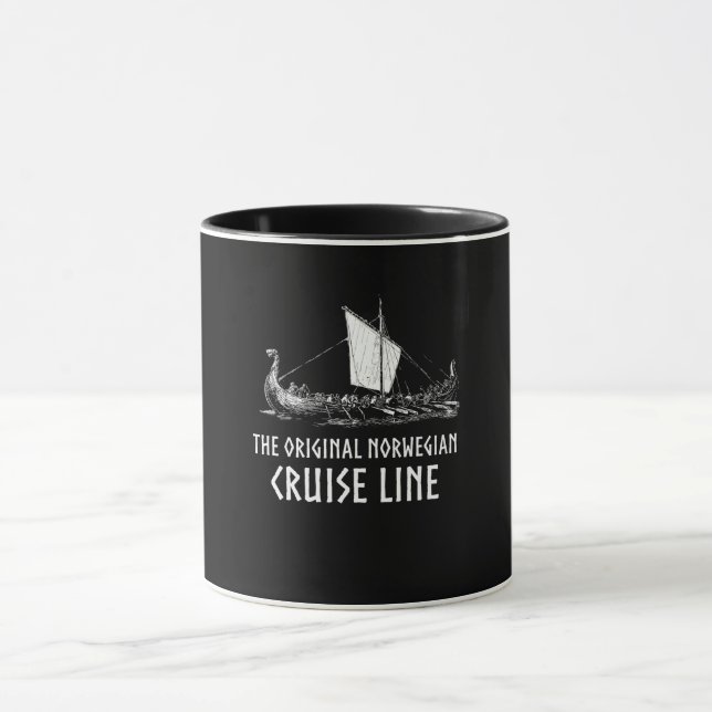 Taza Línea De Crucero De Buques Vigentes Odin Y Valhall (Centro)