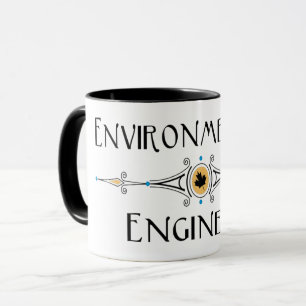 Taza Línea decorativa de ingeniero ambiental