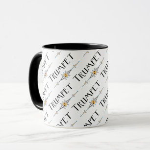 Taza Línea decorativa de trompetas
