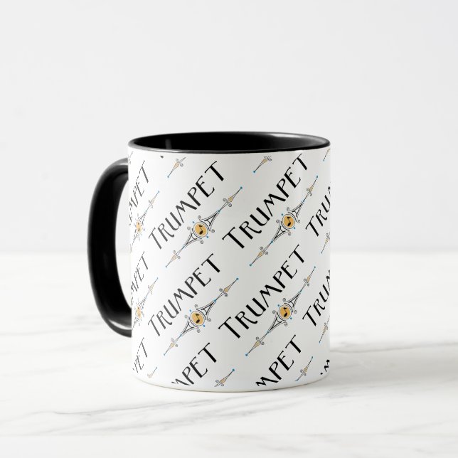 Taza Línea decorativa de trompetas (Anverso izquierdo)