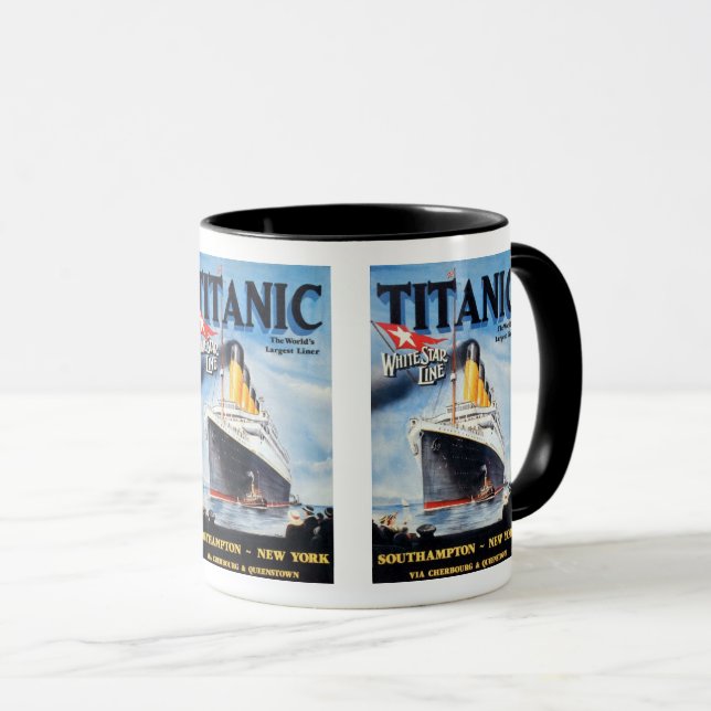 Taza Línea Estrella Blanca Titanic - El Liner Más Grand (Anverso derecho)