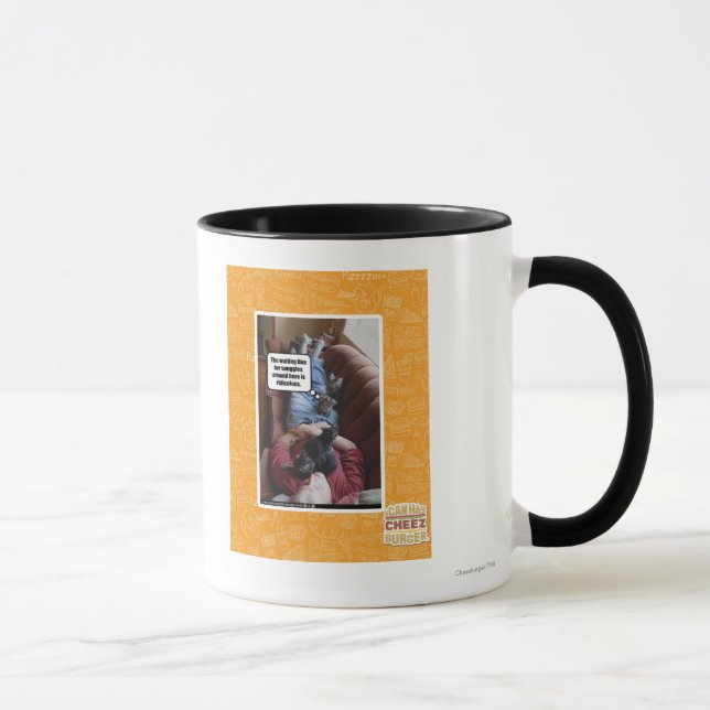 Taza Línea que espera para los snuggles (Derecha)