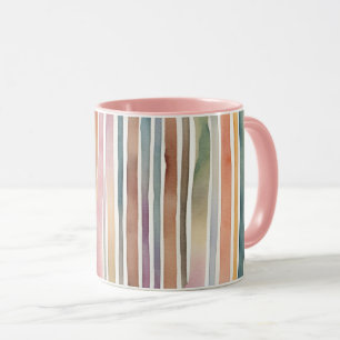 Taza Líneas de acuarela de color