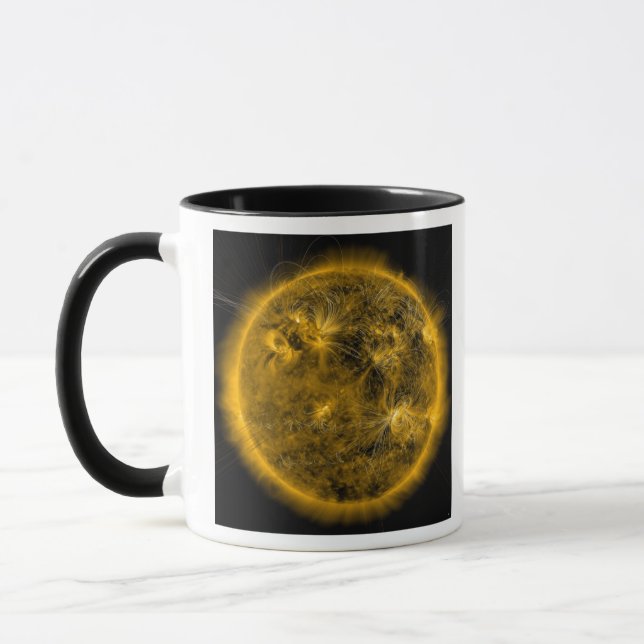 Taza Líneas de campo magnético en el Sol (Izquierda)