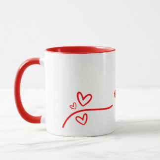 Taza Líneas de corazones