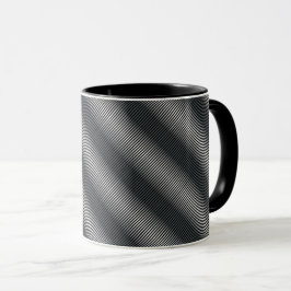 Taza Líneas de graduación ultrafinas en blanco y negro