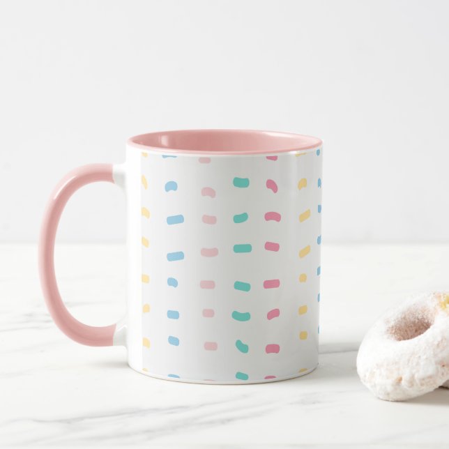 Taza Líneas de patrón (Con donut)