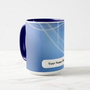 Taza Líneas de vapor de perla helada