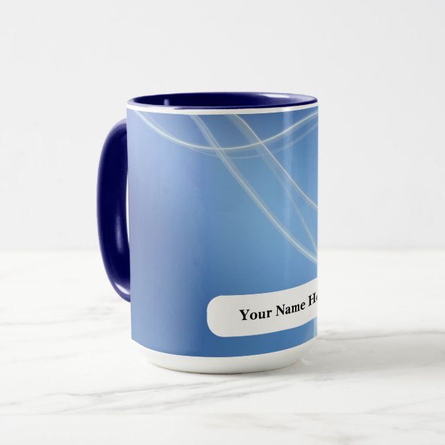 Taza Líneas de vapor de perla helada (Anverso izquierdo)