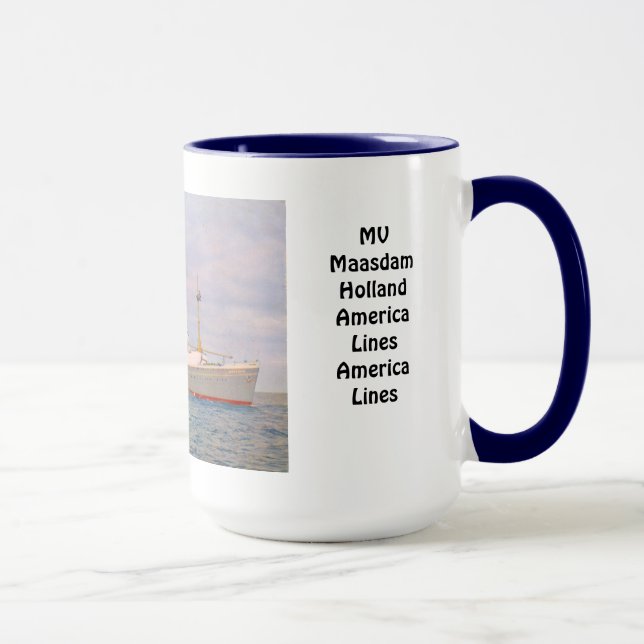 Taza Líneas del milivoltio Maasdam Holanda América (Derecha)