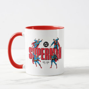 Taza Líneas Gráficas de Superman Leyendas por Siempre