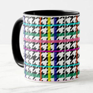 Taza Líneas multicolores En El Diseño De La Cabina De H