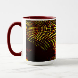 Taza ¿Líneas que se repiten en onda y efecto luz?