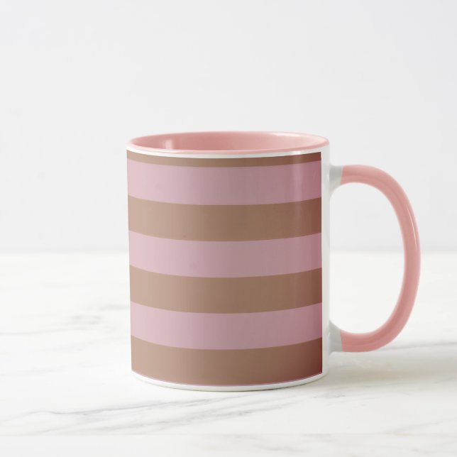 Taza Líneas rosas Mug combinado (Derecha)