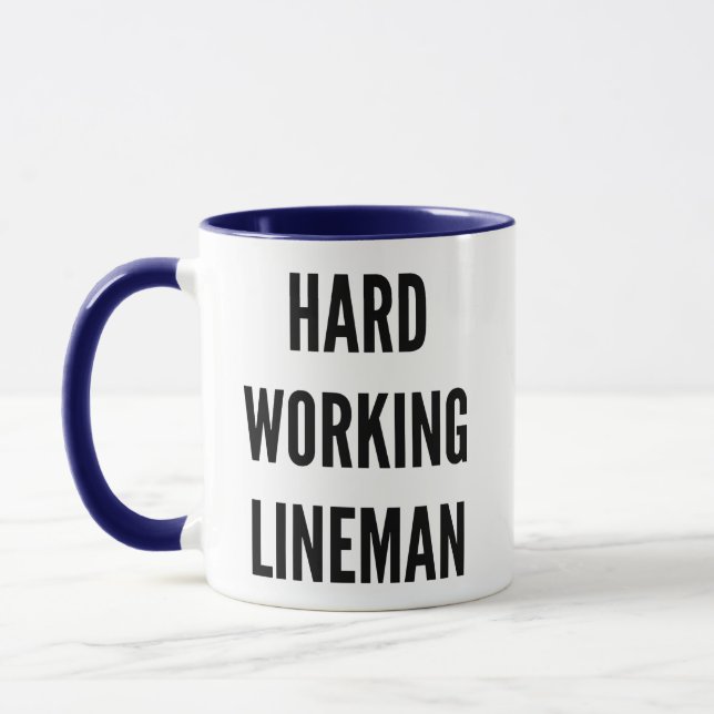 Taza Lineman de trabajo duro (Izquierda)