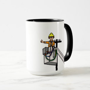 Taza Lineman en Pole Mug