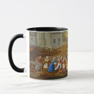Taza Lino que agrama la abeja, 1885 (aceite en hacer
