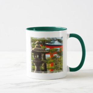 Taza Linterna de piedra y puerta Torii