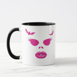 Taza Linterna rosada Jack-o'-Lantern con Eyelash Hallow