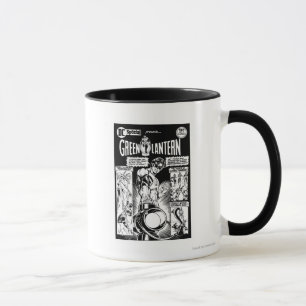 Taza Linterna verde - cómico sombreada verde, negro