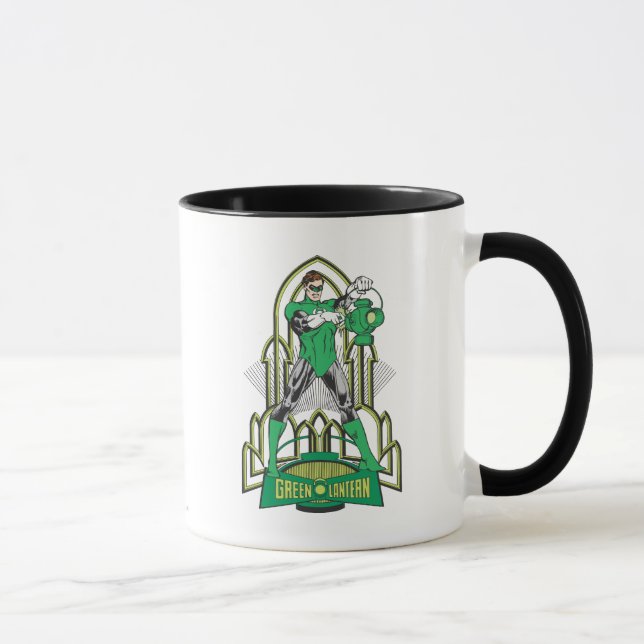 Taza Linterna verde con letras (Derecha)